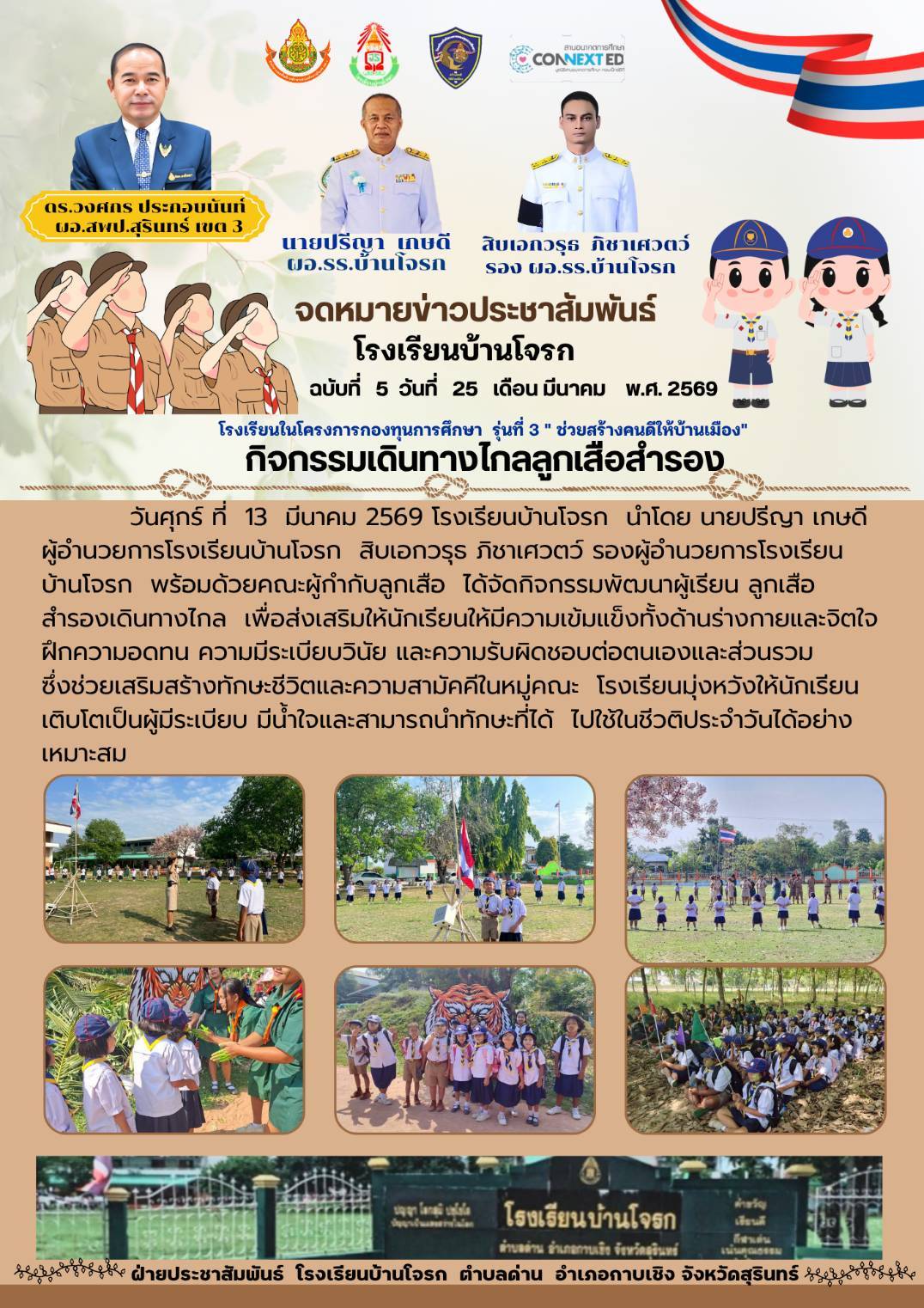 กิจกรรมเดินทางไกลลูกเสือสำรอง